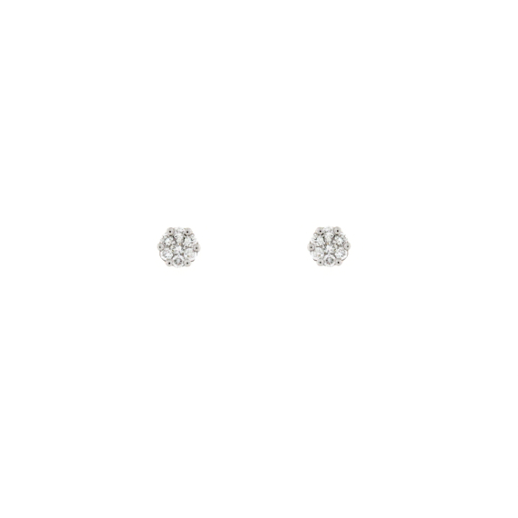 Златни обеци с диаманти 0.36ct-22519764