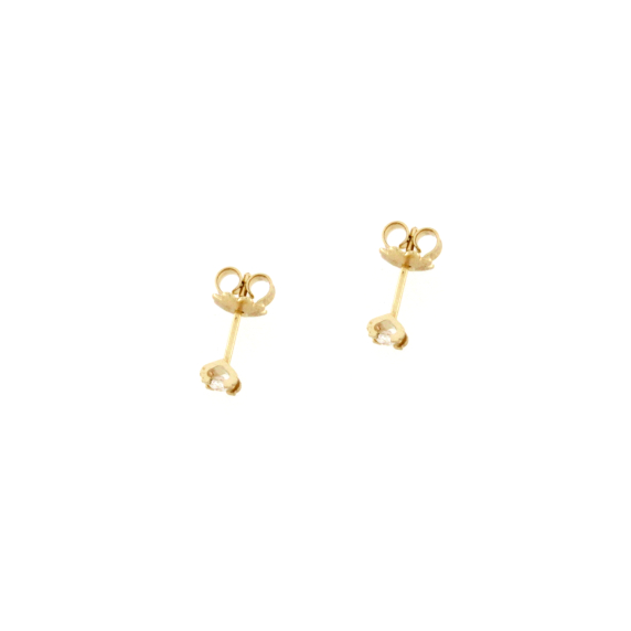 Златни обеци с диаманти 0.14ct-22519825