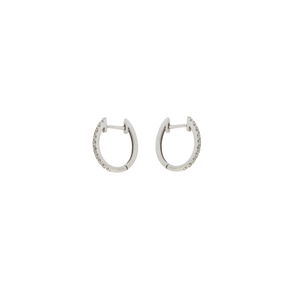 Златни обеци с диаманти 0.12ct-22519894