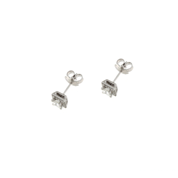 Златни обеци с диаманти 0.75ct-22519771