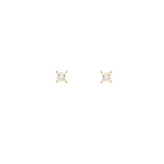 Златни обеци с диаманти 0.47ct-22519849