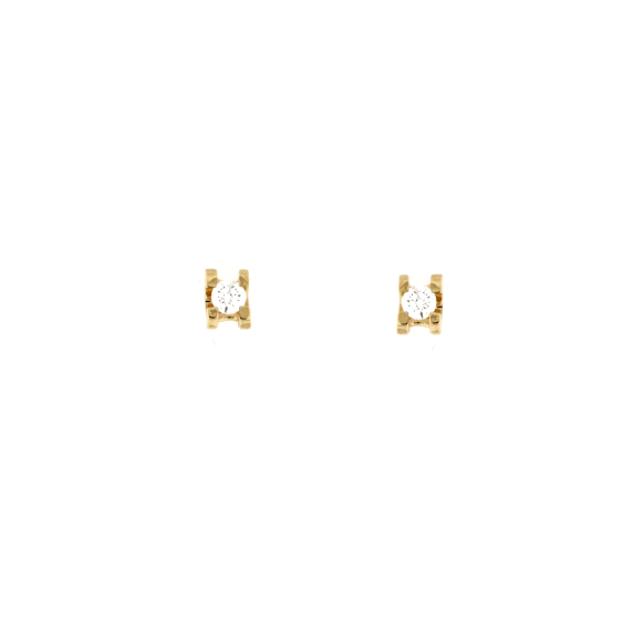 Златни обеци с диаманти 0.30ct-22519832