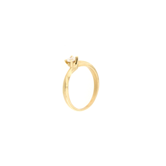 Златен пръстен с диамант 0.20ct