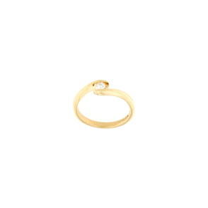 Златен пръстен с диамант 0.11ct