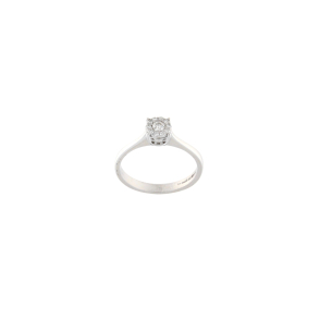 Златен пръстен с диаманти 0.16ct