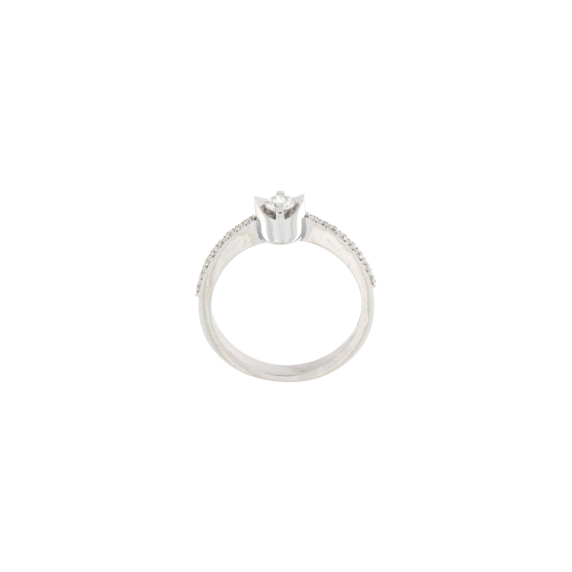 Златен пръстен с диаманти 0.35ct