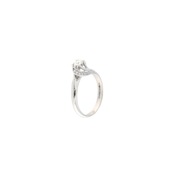 Златен пръстен с диаманти 0.37ct-22447807