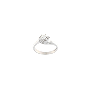 Златен пръстен с диаманти 0.37ct-22447807
