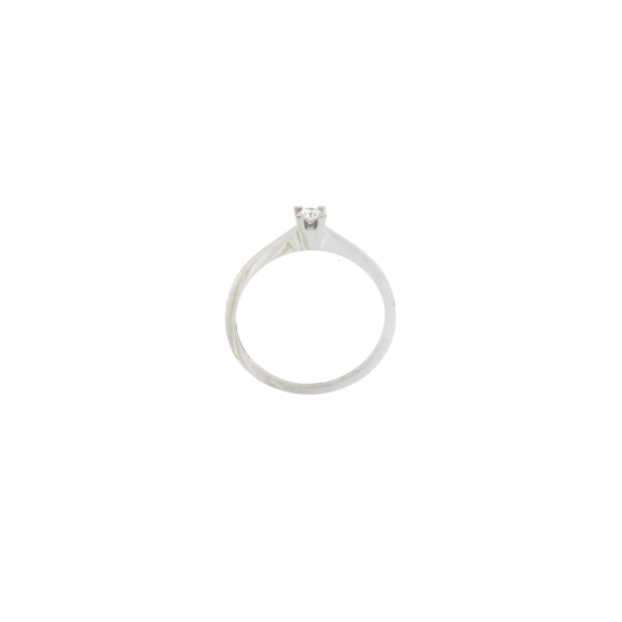 Златен пръстен с диамант 0.08ct-22519566