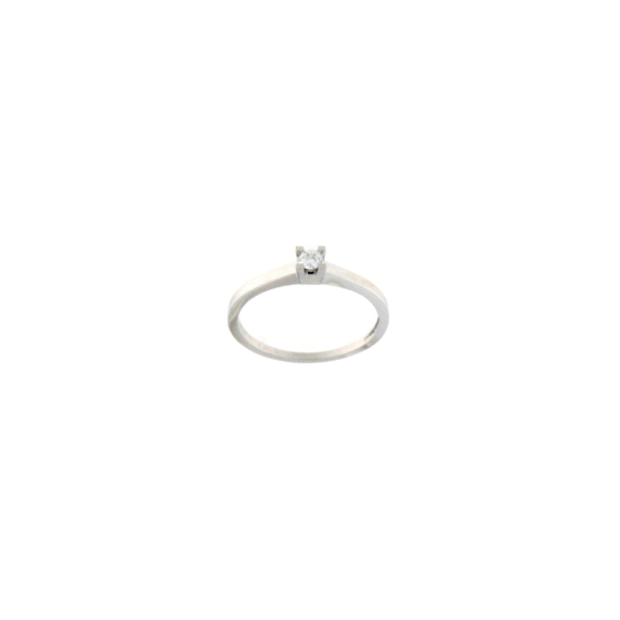 Златен пръстен с диамант 0.08ct-22519566