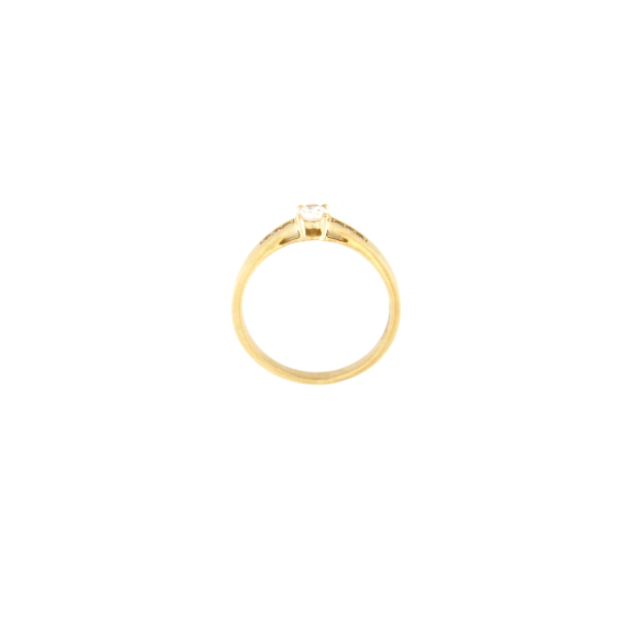 Златен пръстен с диаманти 0.23 ct