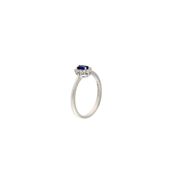 Златен пръстен със сапфир 0.27ct