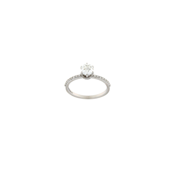 Златен пръстен с диаманти 0.88 ct