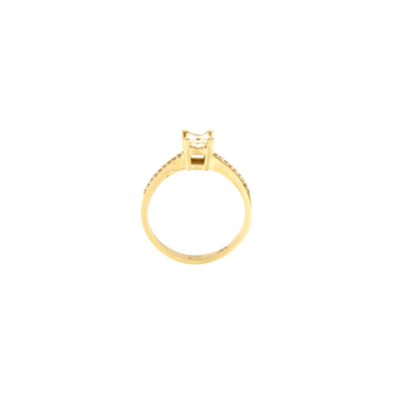 Златен пръстен с диаманти 0.63ct-22505453