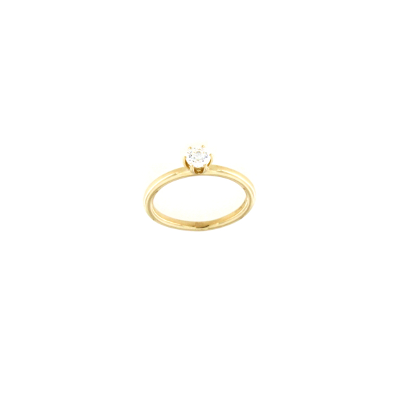 Златен пръстен с диамант 0.33ct-22519429