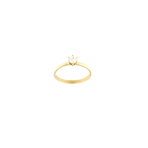Златен пръстен с диамант 0.30ct-22518705