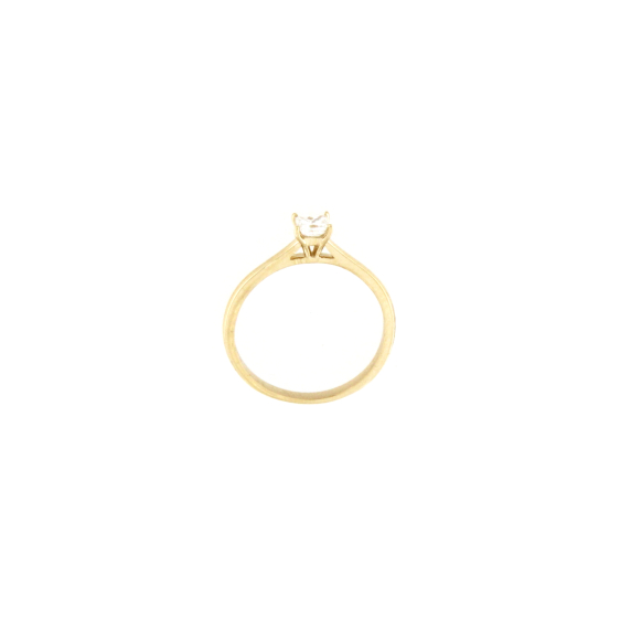 Златен пръстен с диамант 0.29ct-22519436