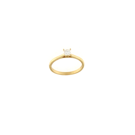 Златен пръстен с диамант 0.29ct-22519436