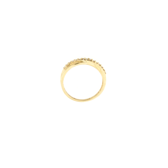 Златен пръстен с диаманти 0.16ct-22519450