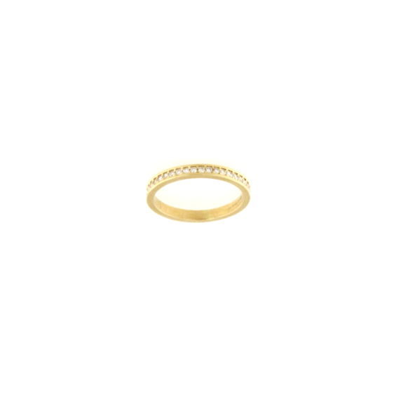 Златен пръстен с диаманти 0.22ct-22534095