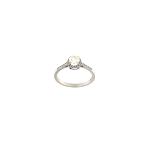 Златен пръстен с диаманти 0.64ct-22534217