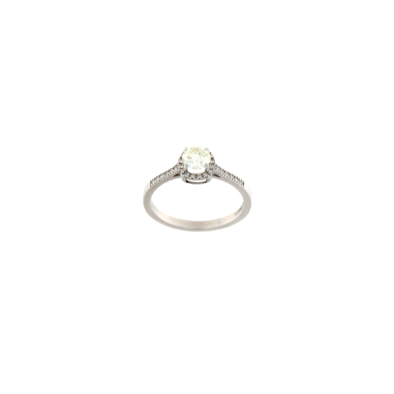 Златен пръстен с диаманти 0.64ct-22534217