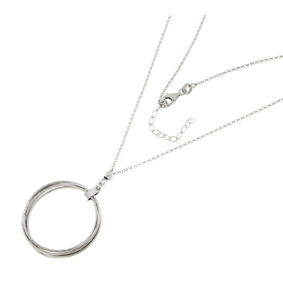 Сребърно колие кръг-249166