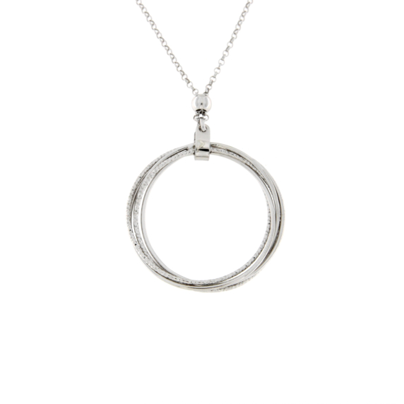 Сребърно колие кръг-249166