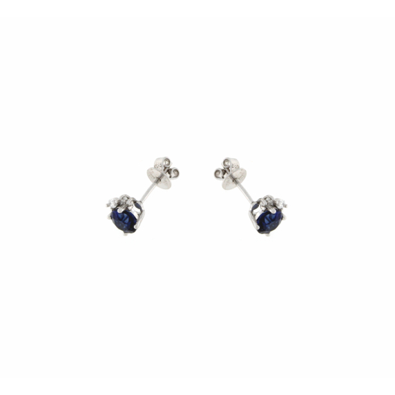 Златни обеци със сапфири 1.72ct