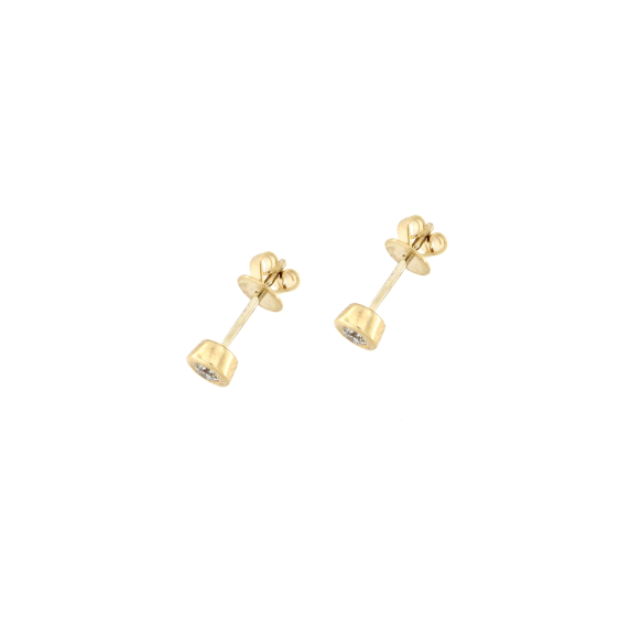 Златни обеци с диаманти 0.20 ct
