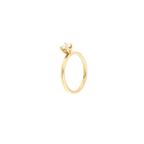 Златен пръстен с диамант 0.41ct