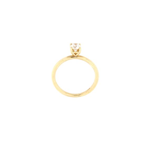 Златен пръстен с диамант 0.41ct