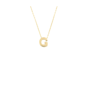 Златно колие с буква G-256735
