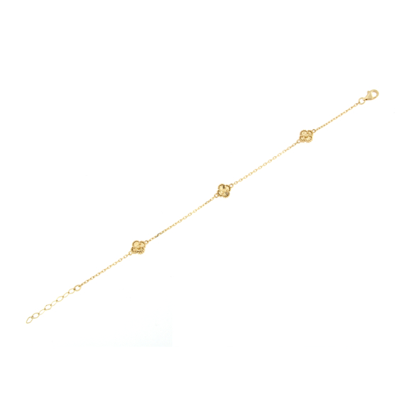 Златна гривна детелинки-252587