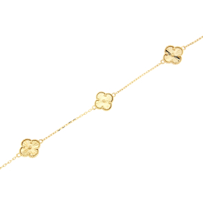 Златна гривна детелинки-253549