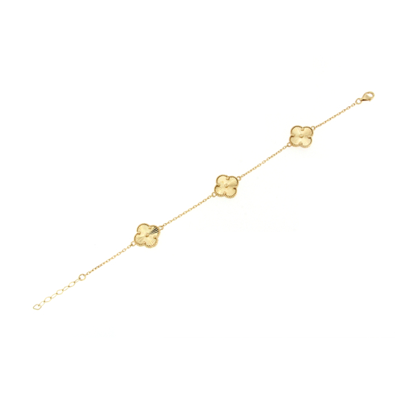 Златна гривна детелинки-253550