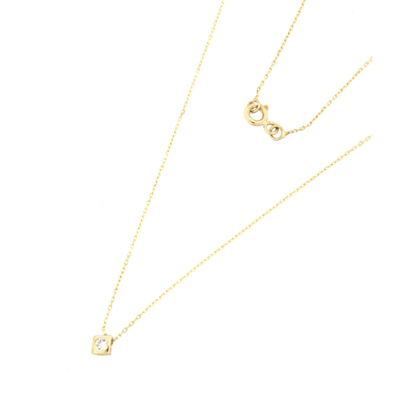 Златно колие с камъче циркон-248766