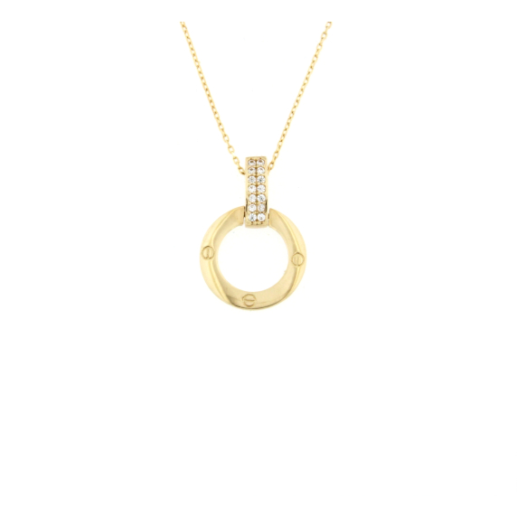 Златно колие кръг-251408