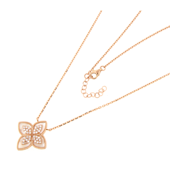 Златно колие със седеф-252915