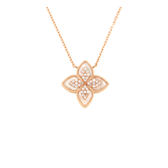 Златно колие със седеф-252915