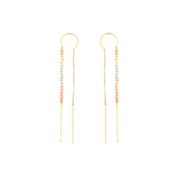 Висящи златни обици-250132