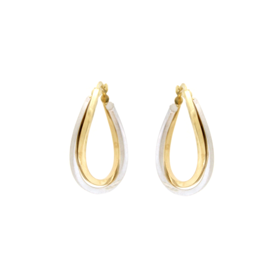 Златни обици тип халки-251637